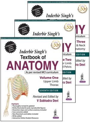 Inderbir Singh's Textbook of Anatomy (3 Volumes): Volume 1: Upper Limb and Thorax, Volume 2: Lower Limb, Abdomen and Pelvis, Volume 3: Head & Neck and Neuroanatomy